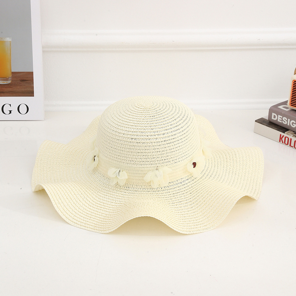 Sombrero paja ala ancha con lazo verano