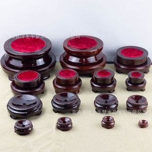 Round Rotating Crystal Ball Base Wooden Bracket Display Stand Home Office Decorations Bottom Bracket Ornaments Wooden Holder