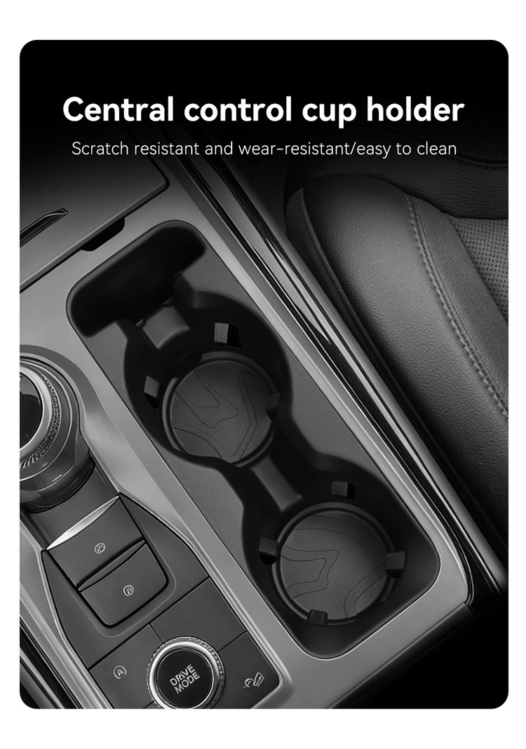 Suitable for 20-26 Explorer Models, the Central Control Water Cup Cover Protection Anti-Slip Mat Is a Special Car Accessory for Modification