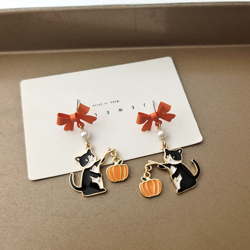 Earrings Classification Fashion Bow Knot Metal Stoving Varnish Women's Earrings 1 Pair