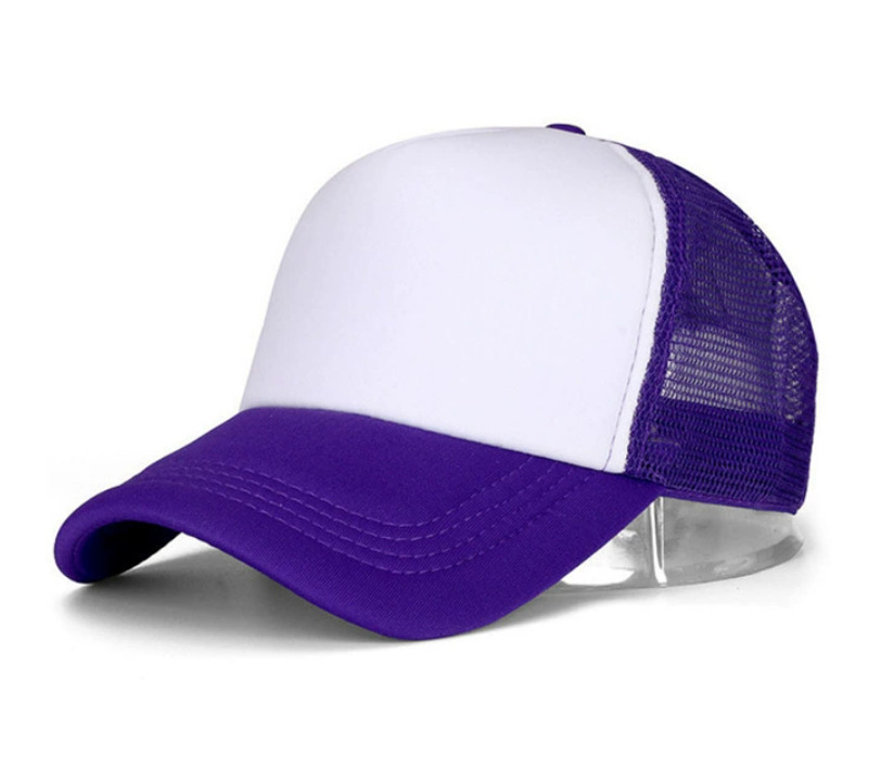 Sombrero publicitario logotipo personalizado Sombrero de malla de esponja Sombrero de visera sándwich Sombrero de camión impreso bordado Gorras de béisbol para hombres y mujeres