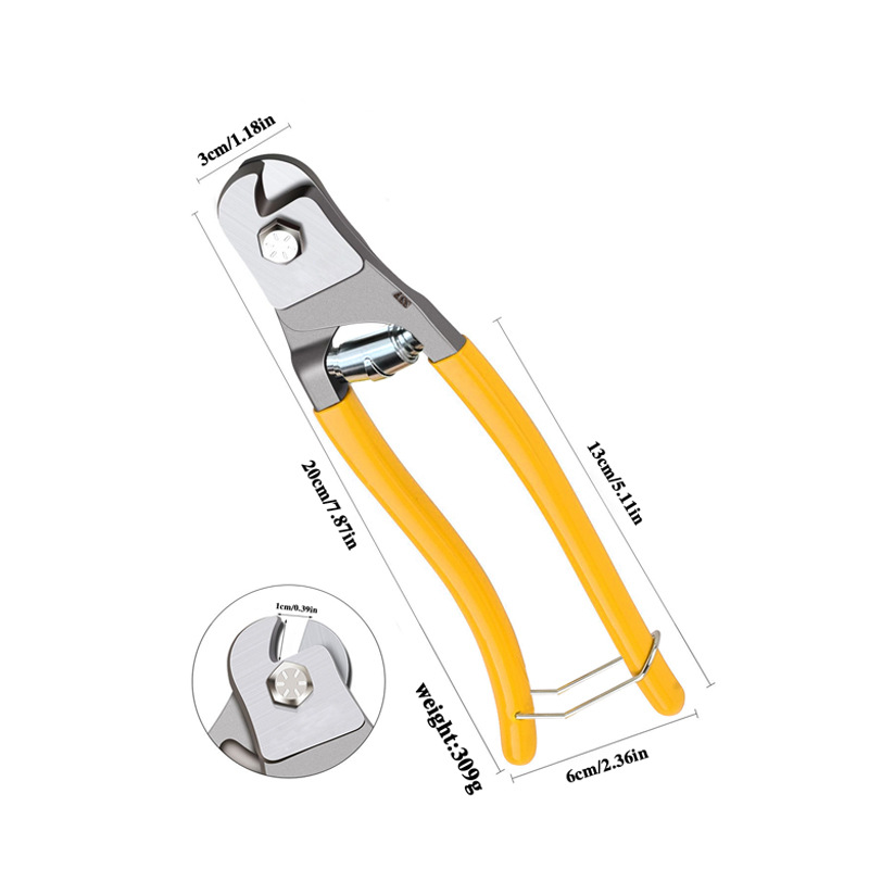 Spot venta caliente tijeras de cable de acero tijeras de alambre de freno alicates de cable de acero mini alicates de rotura de cables alicates de rotura de cables alicates de tigre