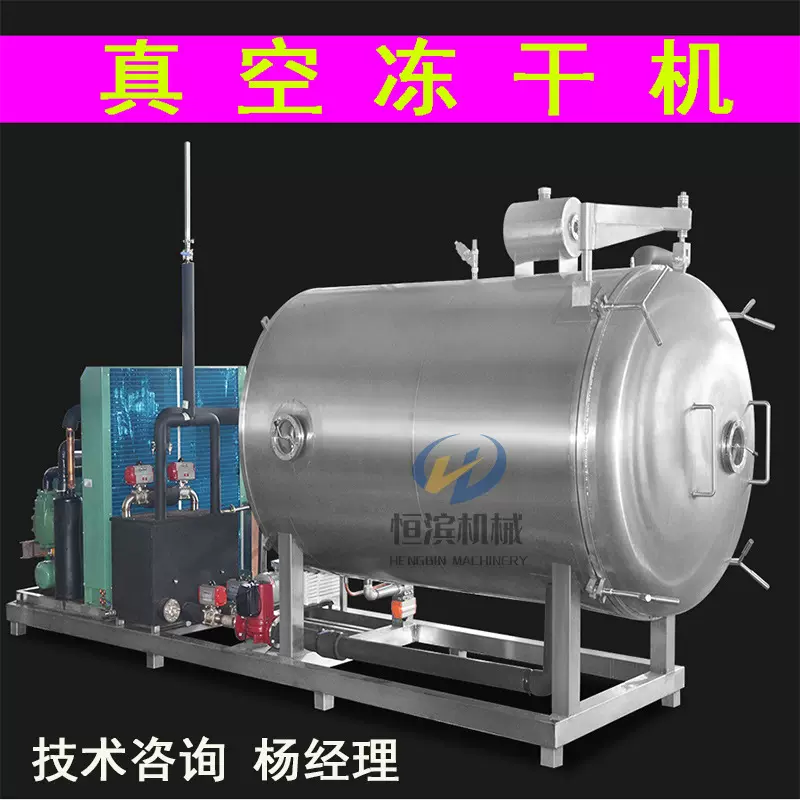 新鲜蔬菜丁果蔬丁真空冷冻干燥机宠物粮鸡胸肉真空冻干机