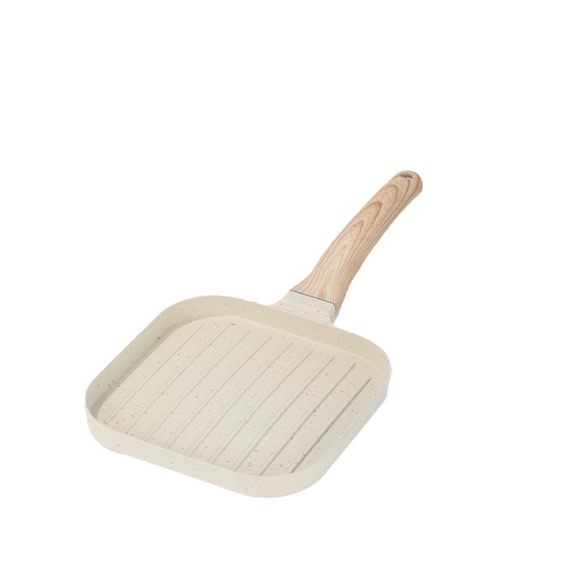 Nuevo cruce fronterizo hogar tocino filete pan de arroz de arroz de piedra franjas bandeja de desayuno suplemento antiadherente olla de omelete