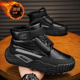 2025 New Winter Snow Boots Men's Thick Sole High-top fleece-lined Warm Fashion Outdoor Casual Sports Cotton Boots
