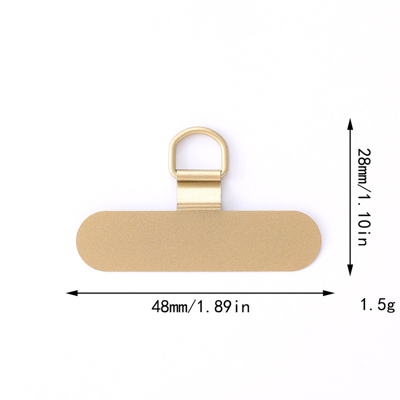 Nuevas juntas de teléfonos móviles tarjetas de acero inoxidable de metal 360 grados clip giratorio anti-perdida juntas de cuerda de teléfono móvil