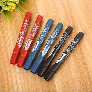 Black marker pen quick-drying Hook pen oil pen office gel pen creative ballpoint pen Blue Red simple pen