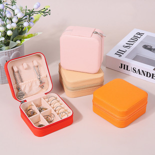 Portable Jewelry Box Earrings Earrings Necklace Ring Storage Box Small Exquisite Home Accessories Box