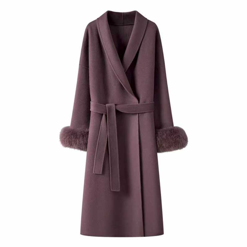 Snow Velvet Woolen Outwear for Women 2025 Autumn and Winter New Fur Outwear Elegant Double-Sided Woolen Outwear