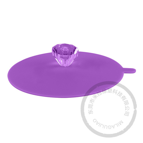 Amazon Best Selling Creative Diamond Silicone Cup Cover Dustproof and Leakproof Bowl Cover Tea Cup Coffee Cup Water Cup Cover