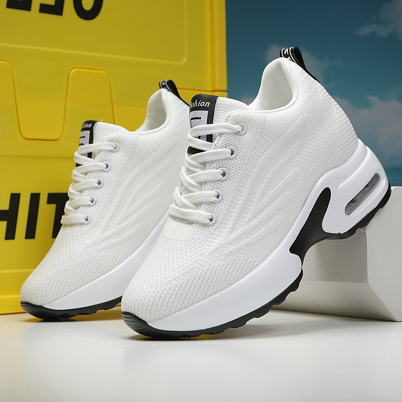 Autumn mesh breathable invisible casual women's sneakers with hidden…