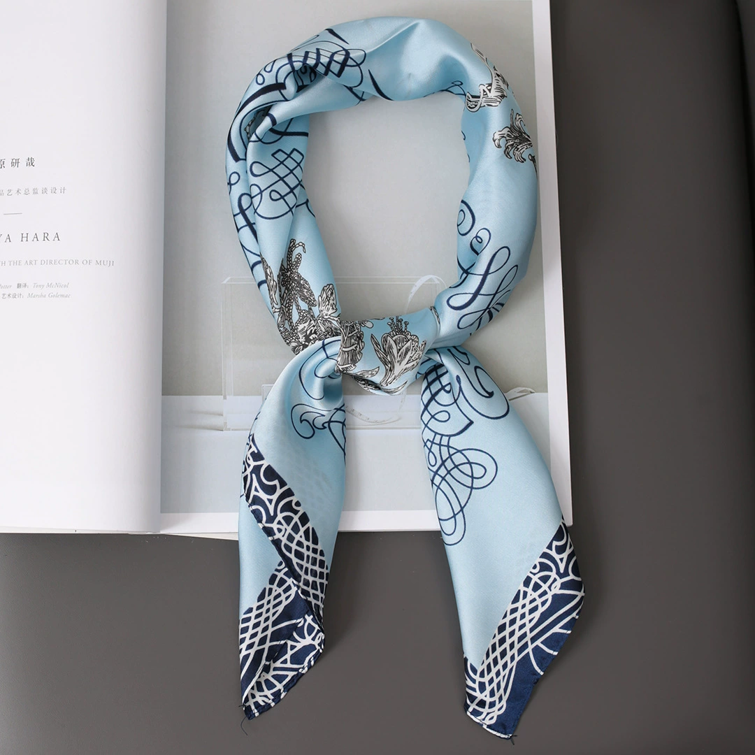 Universal silk handkerchief, decorations, scarf, European style