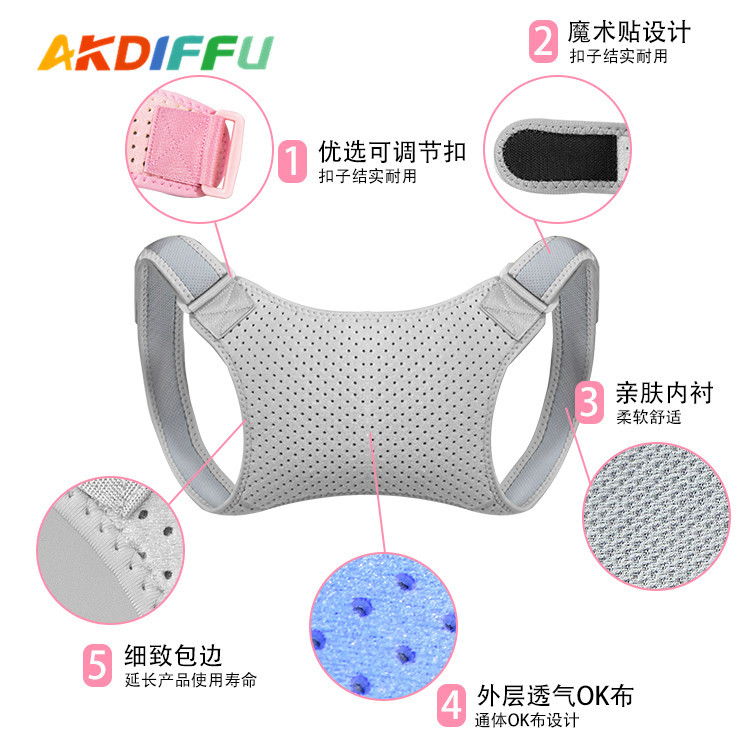 Artículos deportivos neopreno equipo de protección cinturón de corrección de la espalda unisex anti-jorobada equipo de protección de una sola pieza de entrega puede ser fijo