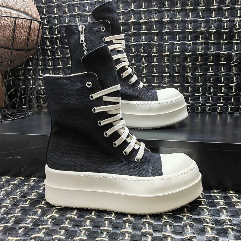 2024 кексы с высокими шнуровками и короткими ботинками для увеличения обуви RO для мужчин и женщин