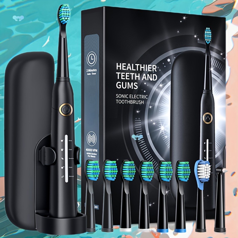 Deep Cleaning Teeth Power Adult Electric Toothbrush with 8