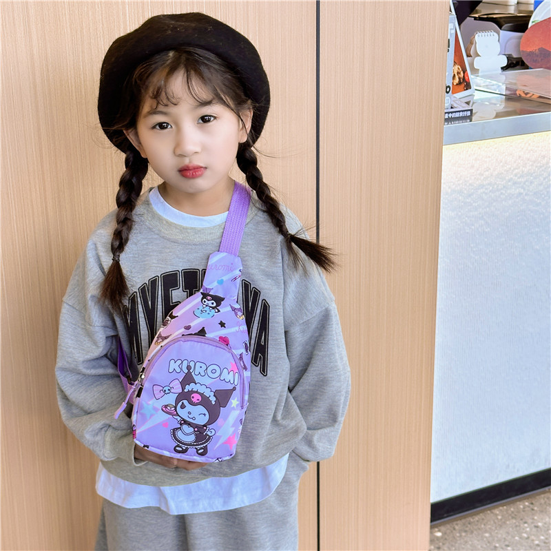 Cartoon Cute Children's Chest Bag Cute Fun Mini Stylish Printed Crossbody Bag for Boys and Girls 2024 New Children's Bag