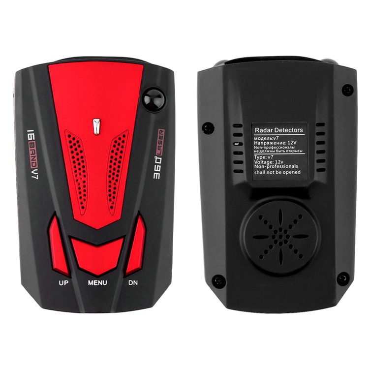 New cross-border V7 electronic dog mobile radar speed detector, car-mounted radar speed detector in Chinese, English, Russian, and Thai