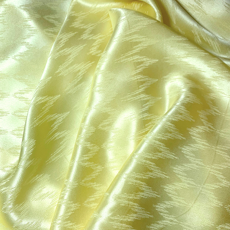 Gran onda 100% seda de seda de alta calidad tela jacquard seda brillante vestido satén chino tela cheongsam