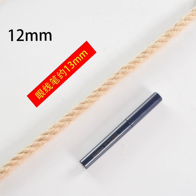Джутовый канат, пеньковая верёвка для DIY ручных украшений, для метки когтеточки, верёвка для кошек, толстая пеньковая канатная перетягивающая верёвка