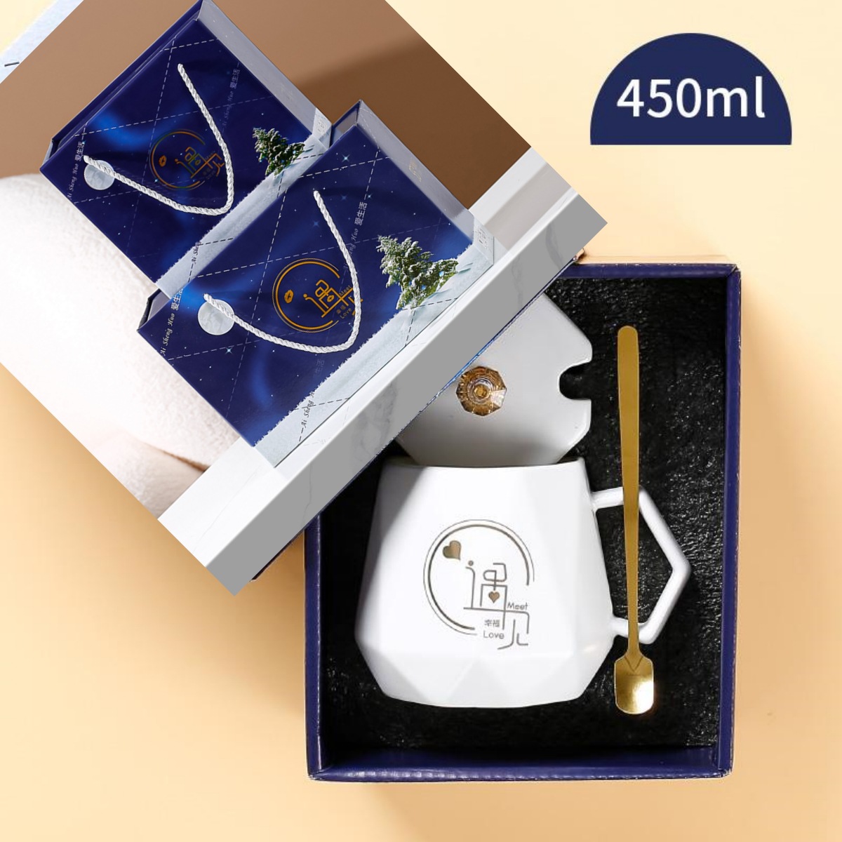 Taza de cerámica creativa, taza de oficina, taza de alto valor, taza de negocio, taza de marca de alta calidad, regalo de mano