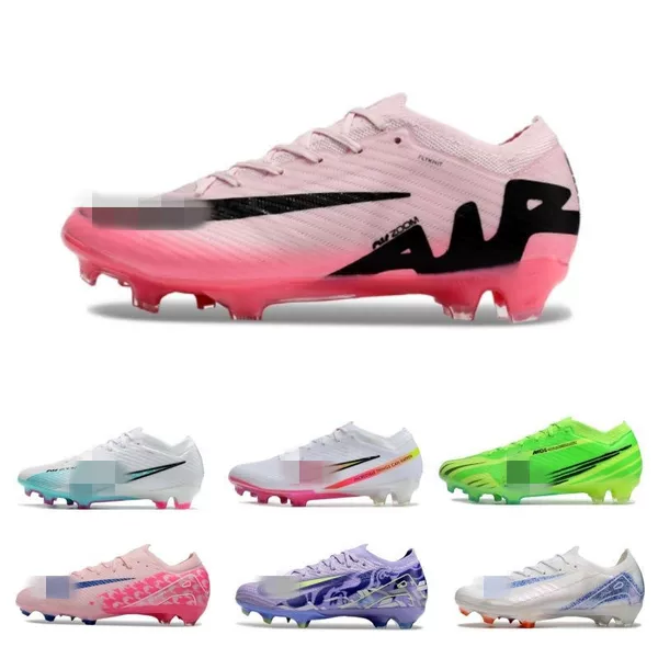 Cross-Border Assassin 15 Men's and Women's Fg Long Spike Football Shoes Knitted Waterproof Student Air Cushion Competition Cr7 Training Sports Shoes