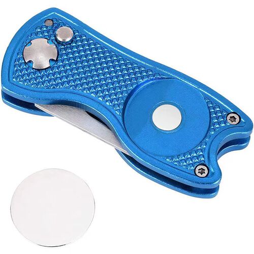 Aluminum Handle Folding Golf Tee Holder Golf Accessories Tool Stainless Steel Golf Tee Mini