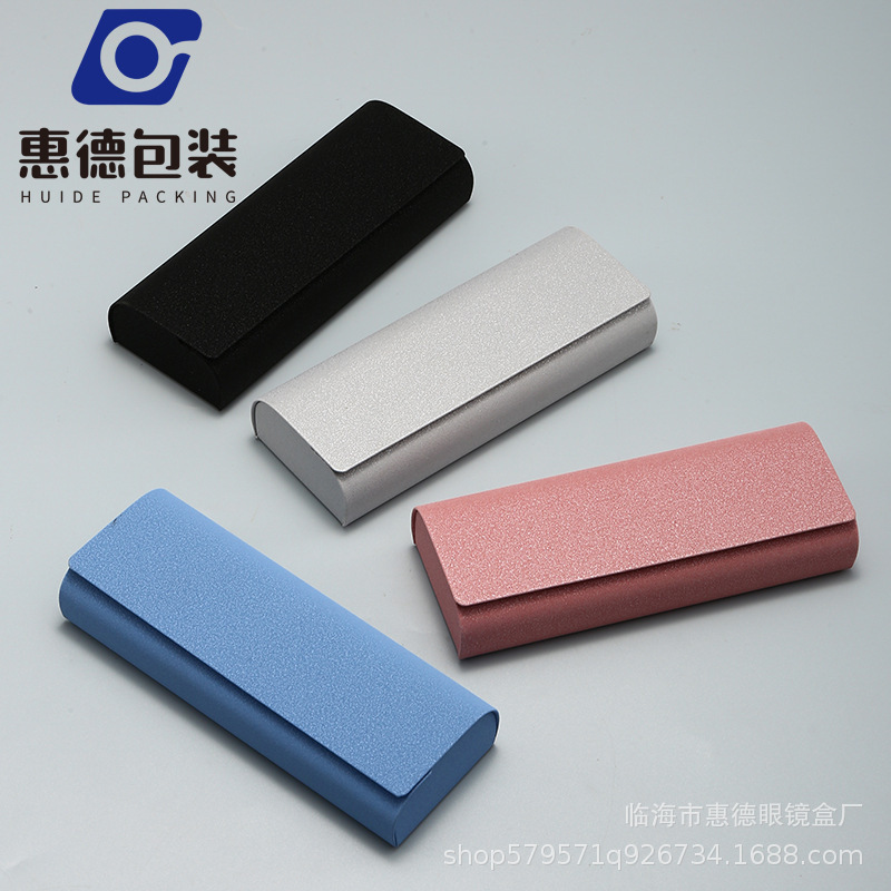 Factory Batch of Gypsophila Jp Handmade Glasses Case Frosted Leather Anti-Stress Myopia Optical Presbyopia Storage Box Printable Factory Batch of Gypsophila Jp Handmade Glasses Case Frosted Leather Anti-Stress Myopia Optical Presbyopia Storage Box Printable