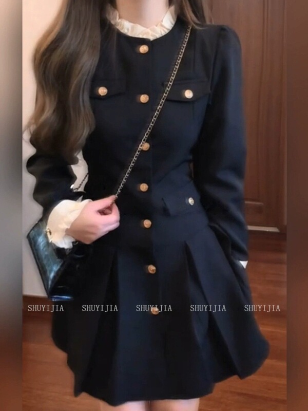 Tweed Style Black Dress Is Simple, Elegant and Super Nice, High-End French Style Little Black Dress Autumn 2025 New Style