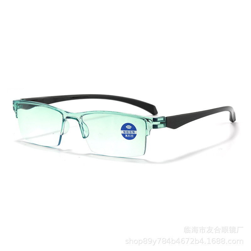 おしゃれな新型老眼鏡 自動度数調整 スマートズーム 高画質 ブルーライトカット 多焦点老眼鏡|undefined