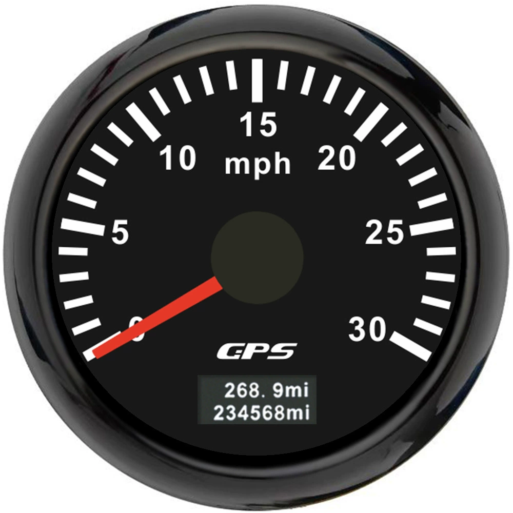 52мм указатель GPS спид терминал Mileter Mileter Mileter 0-30/60/80/120/200MPH Цветная подсветка часы