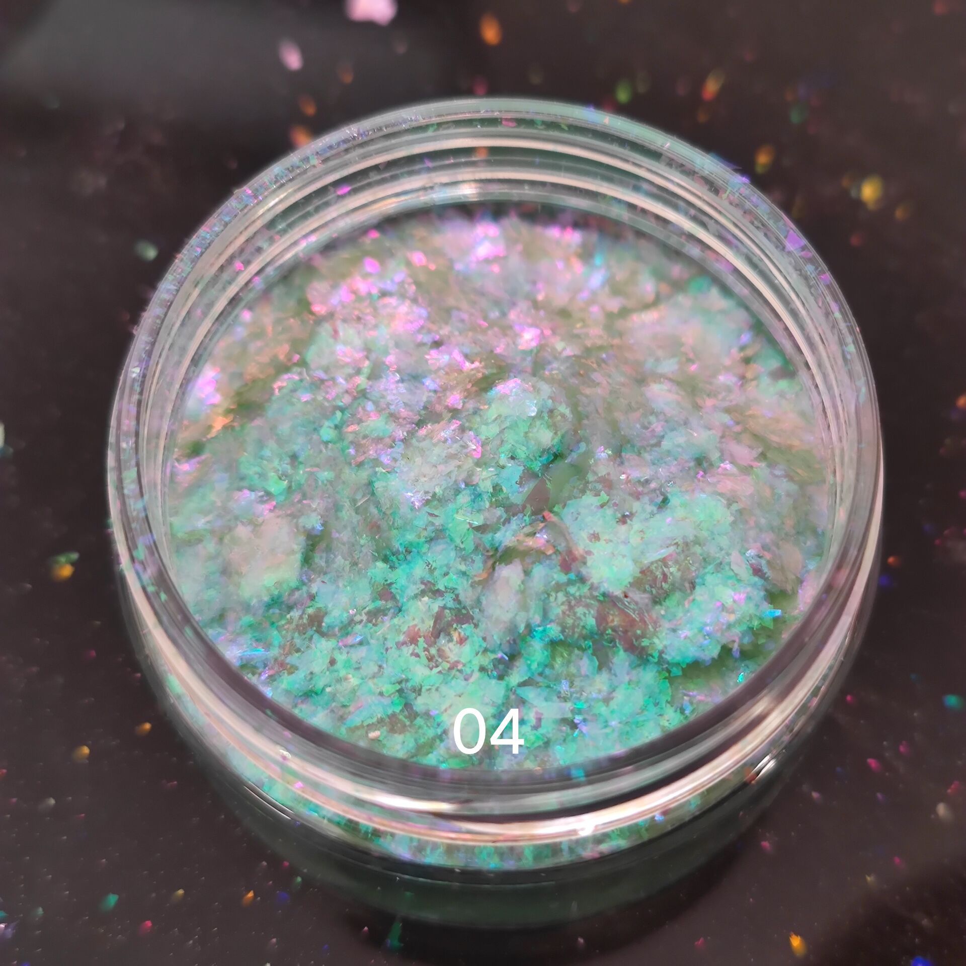 批发新品糖果色幻彩欧泊粉 云锦粉极光粗片冰晶变色龙雪绒粉0.2g