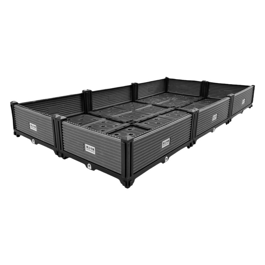 Caja de plantación de vegetales para exterior, extra grande, de plástico profundo, para balcón o patio