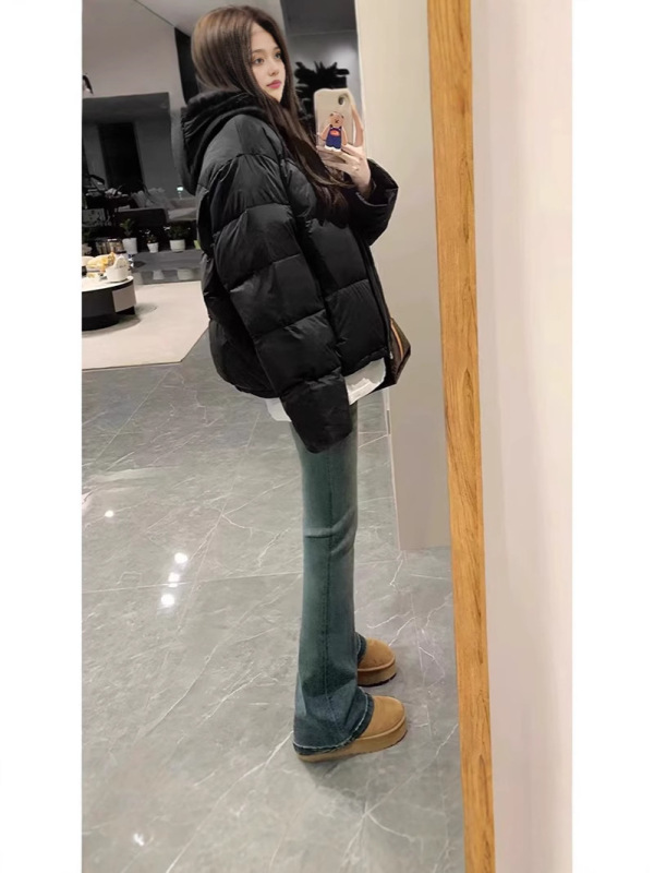大码复古微喇牛仔裤女2025春季新款大码胖mm弹力显瘦梨形身材马蹄|undefined