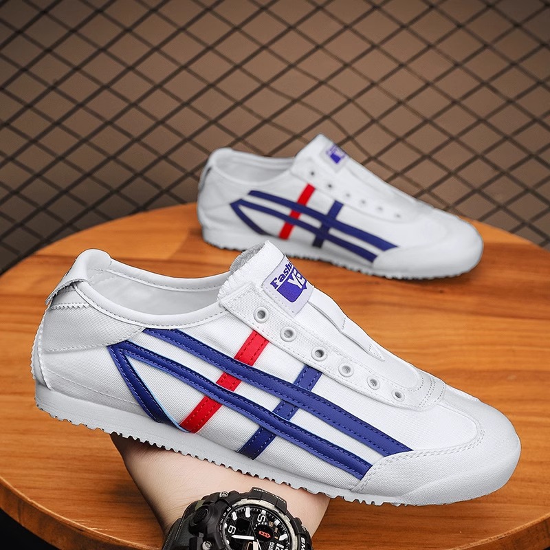 2024男鞋潮鞋春夏季阿甘鞋子男款休閒運動板鞋帆布透氣經典低幫鞋