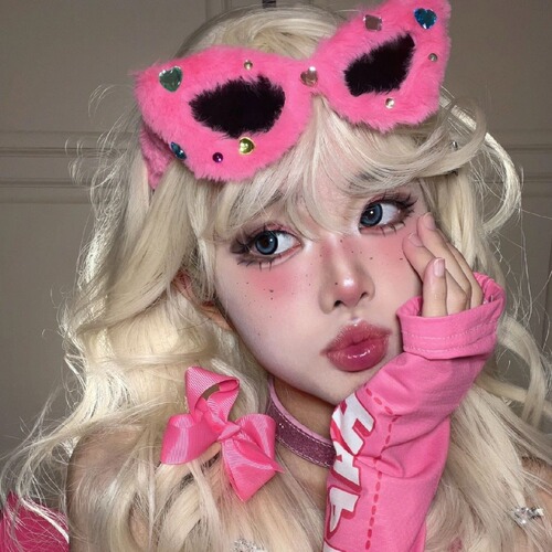 Barbie Style Flocked Sunglasses Headband for Women  Summer Pink Version Fashion Accessory Barbie Headband Hair Accessory