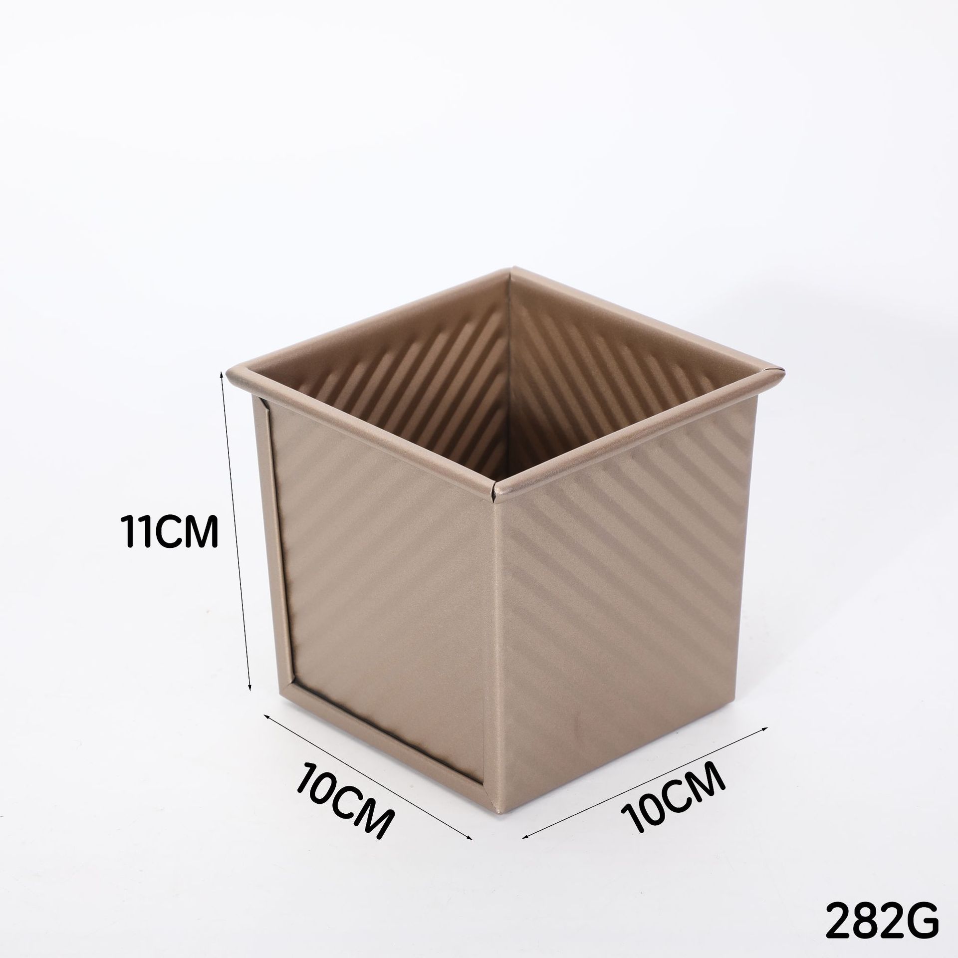 Golden 250g water cube small toast mold without lid
