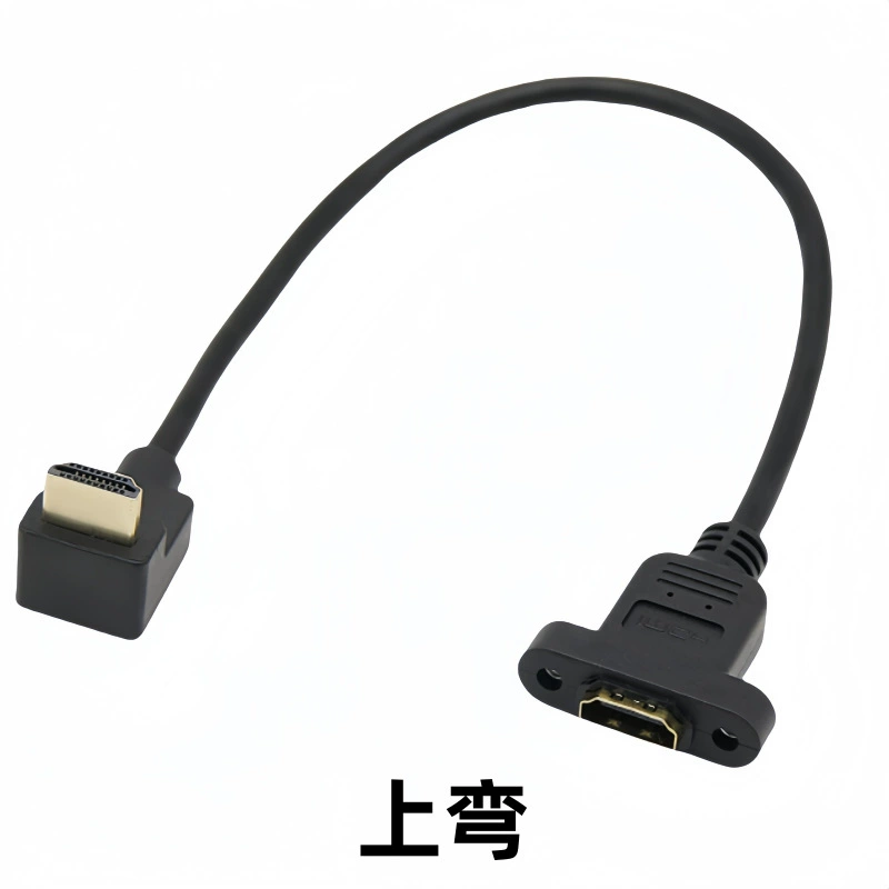HDMI удлинитель (MKD) HDMI 2.0/1.4, 4K@60Гц, женский разъем с ушками, крепление винтовое