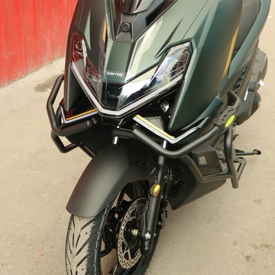Motorcycle bumper: rear guardrails, spotlight version, anti-fall and