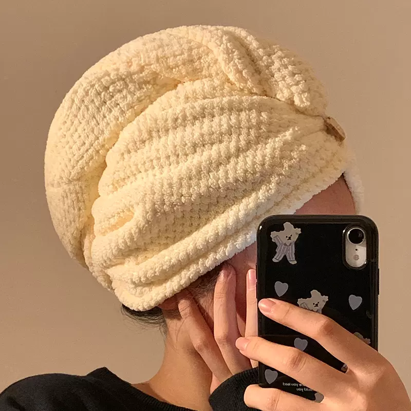 干发帽女超强吸水速干双层加厚包头巾擦洗头毛巾免吹2025新款