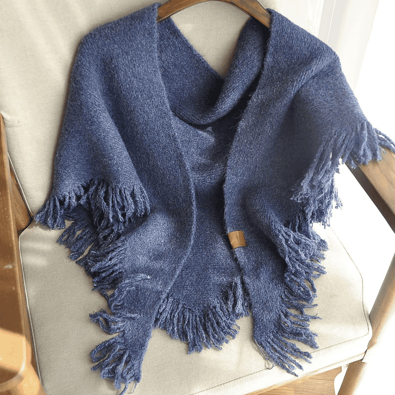 Dune vagabundo sensación de lana mezclada toalla de triángulo bordilla temperamento universal mantle bufandas de cuello coreano inns