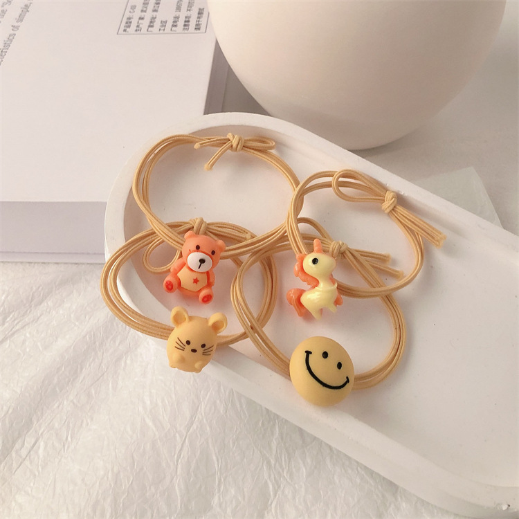 Korean Version Of The Internet Celebrity Simple Cute Cartoon Animal Hair Tie Hair Rope Headdress Hair Ornaments Head Rope Girl Hair Ring