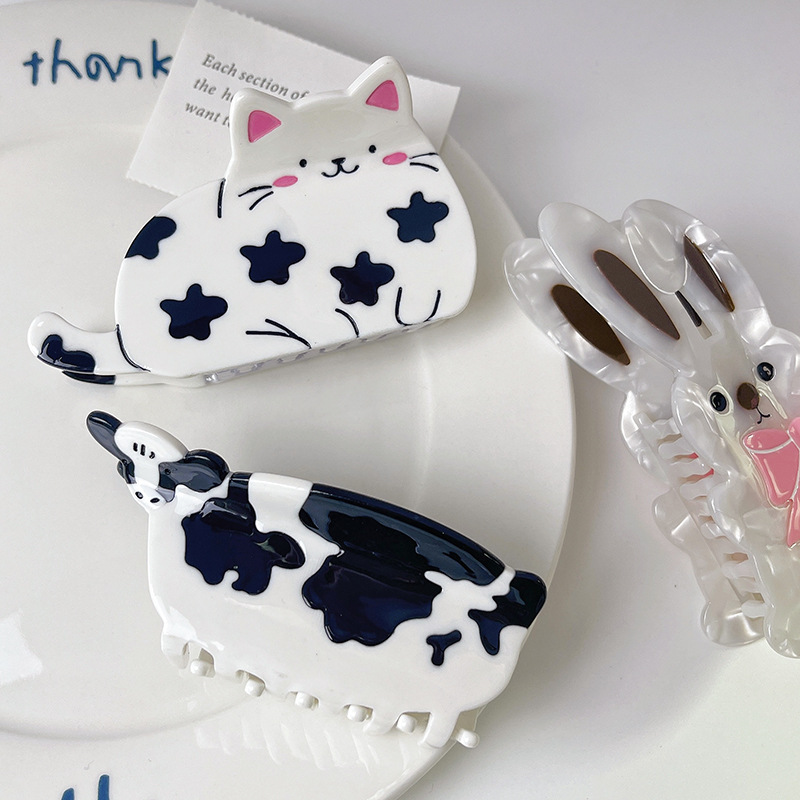 Hair Claws Hair Accessories Type 1 Piece Quantity Party, Street Occasion Women's Simple Style Animal Dog Cat Acetic Acid Sheets Hair Claws