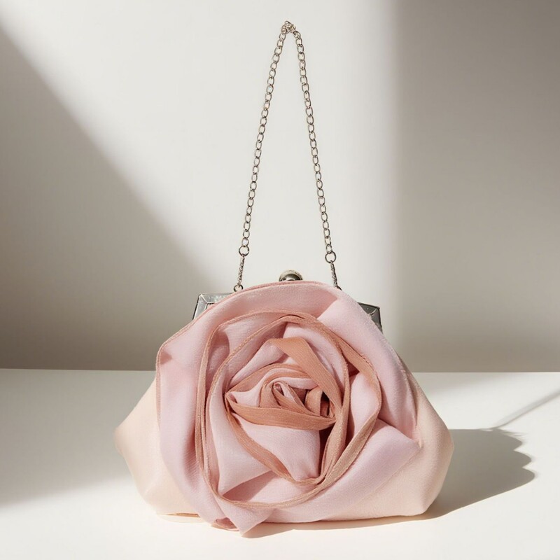 Bag 2025 Summer Style Cloud Flower Rose Bag Women's Clutch Bag Open-Top Round Wedding Party Evening Bag