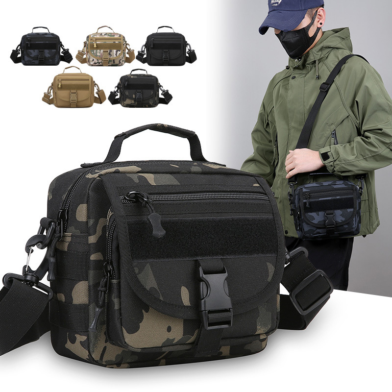 Shoulder Bag Men's Export Simple Foreign Style 2025 New Lightweight Camouflage Chest Bag Large Capacity Coin Business Bag