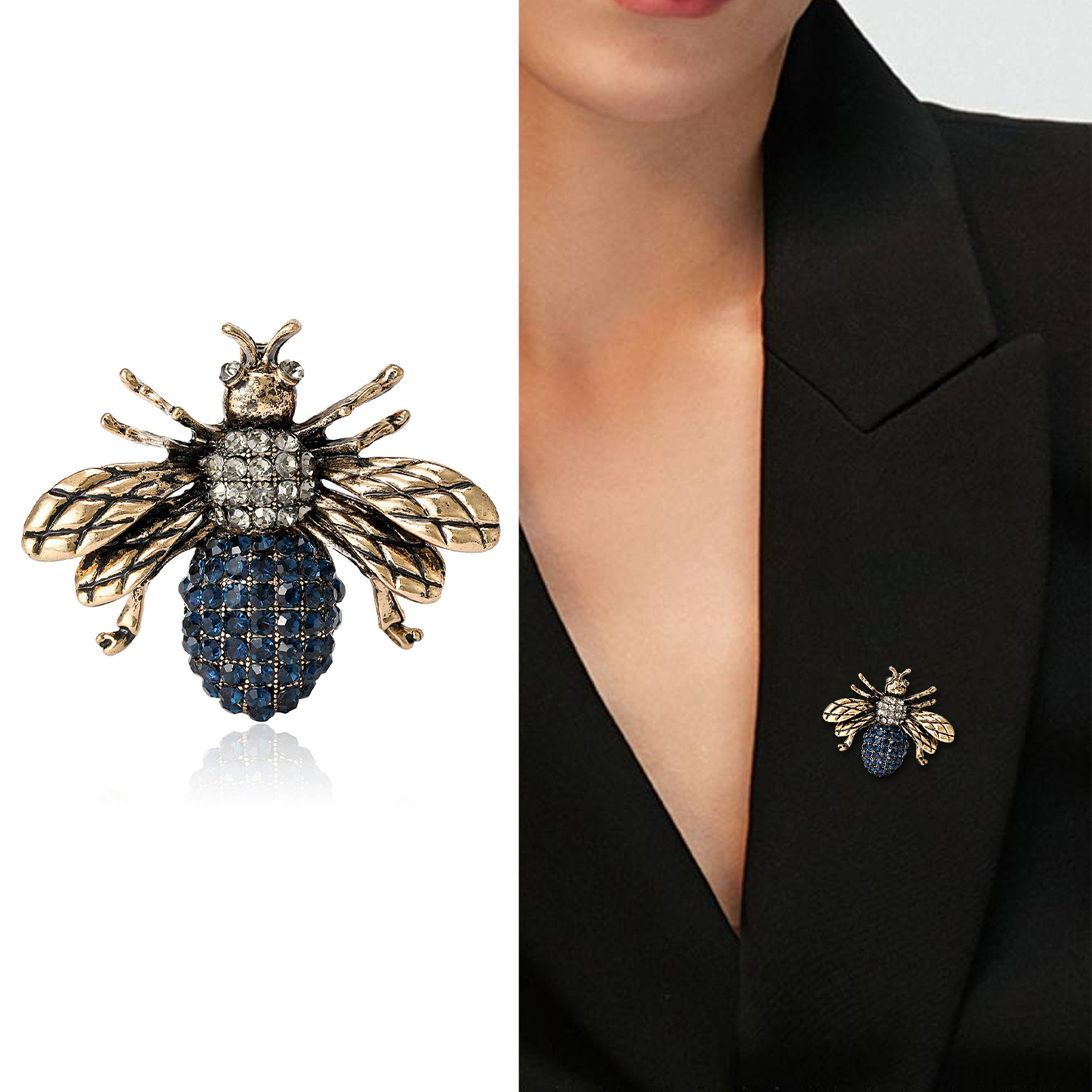 15g Weight Rhinestones Inlay Material Brooches Classification Banquet, Party Occasion Alloy Material All Seasons Season Women's Gender Elegant, Vintage Style Style Elegant Vintage Style Pin Alloy Rhinestones Women's Brooches 2