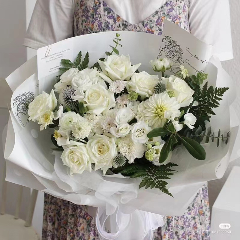 Huaxi romántico francés Cynthia papel de embalaje de flores impresión impermeable flor florista DiDi material al por mayor