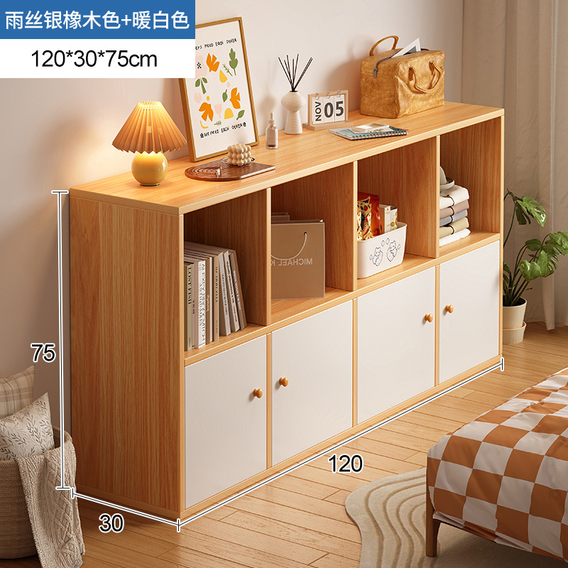 Estante de libros doméstico piso multicapa sala de estar armario de visualización contra la pared armario de almacenamiento estratificado dormitorio armario bajo armario de libros