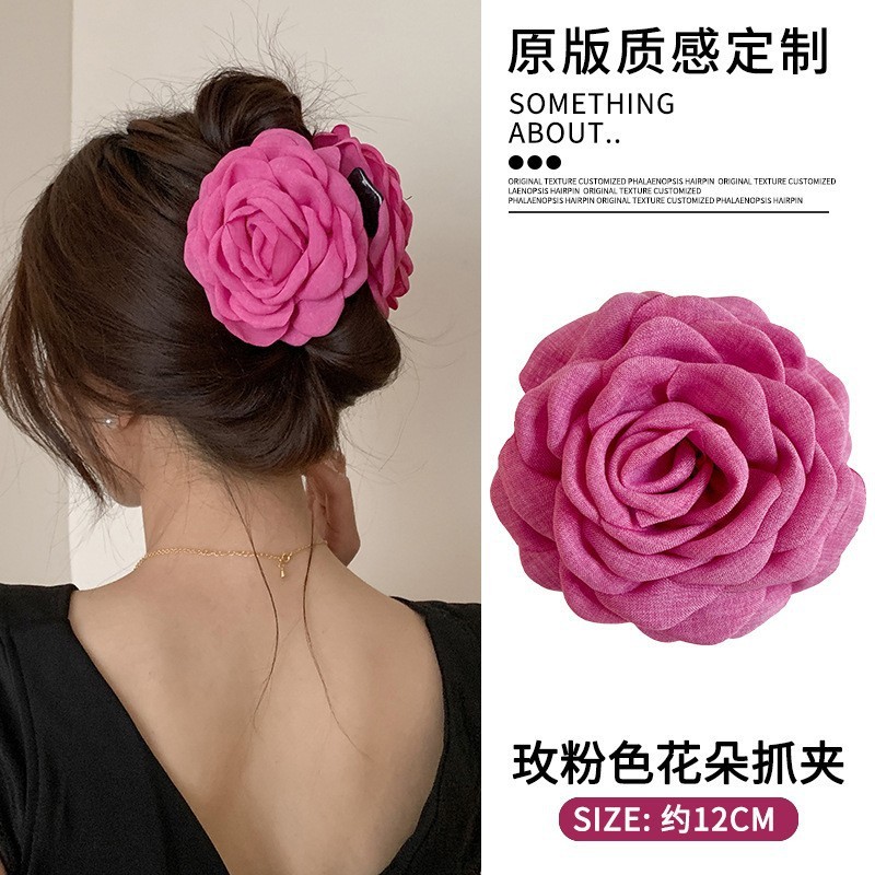 夏の花のヘアピン、サイドクリップ、耳後ろのヘアピン、女性用新作ヘアアクセサリー、造花ヘアアクセサリー、海辺のヘアアクセサリー|undefined