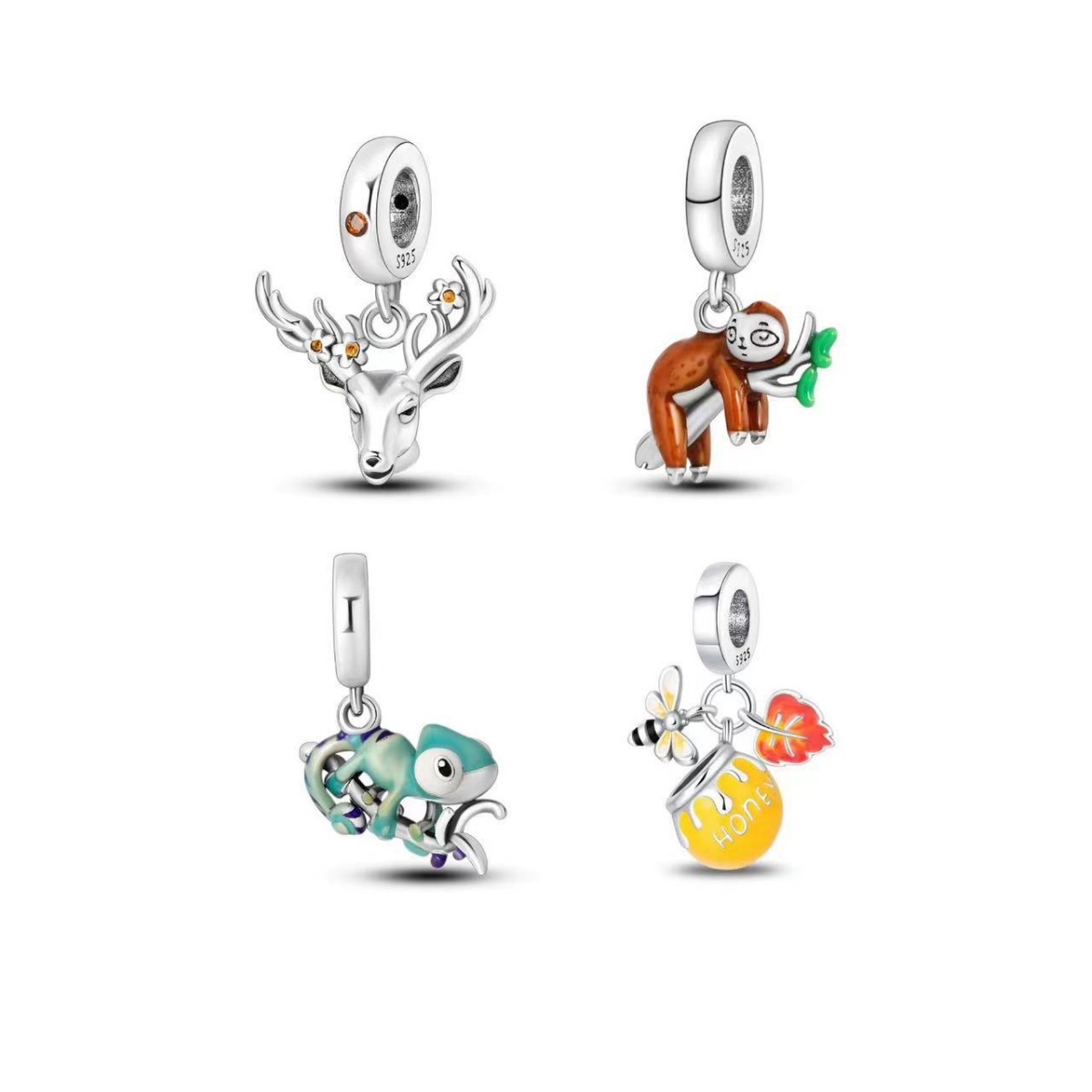 潘家同款小熊维尼手链diy配件可爱