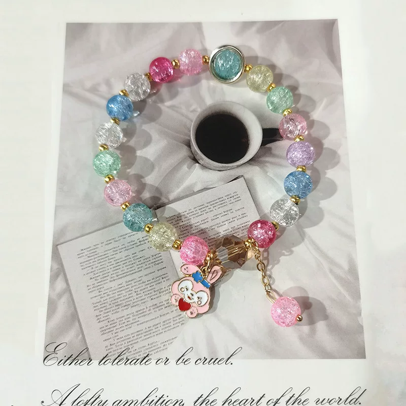 Cartoon beads, beaded bracelet, bead bracelet, Birthday gift